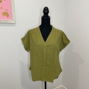 Caravan Olive Short Sleeve Top